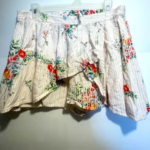 Free People Floral Skort